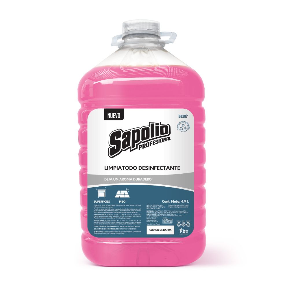 Limpiatodo Bebé 4.9 litros Sapolio