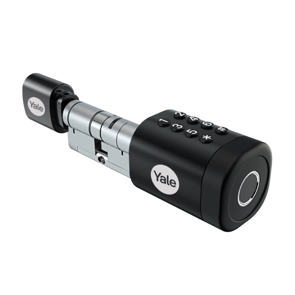 Cerrojo Digital Cilindro Biométrico Acero Negro Yale Cerrojo Digital Cilindro Biométrico Acero Negro Yale