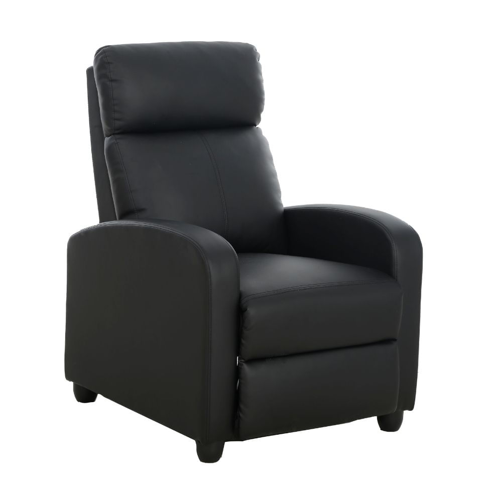 Sillón Reclinable Small Cuero PU Negro Orange Sillón Reclinable Small Cuero PU Negro Orange