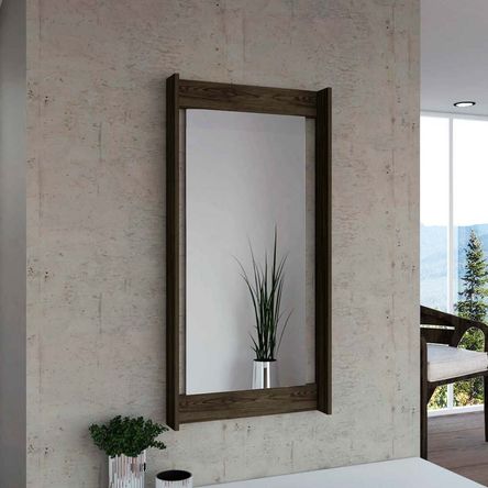 Espejo Decorativo Melamina Escala 120cm Tuhome Marrón Espejo Decorativo Melamina Escala 120cm Tuhome Marrón