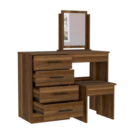 Mueble Tocador Tuhome Kaia 4 Cajones Caramelo