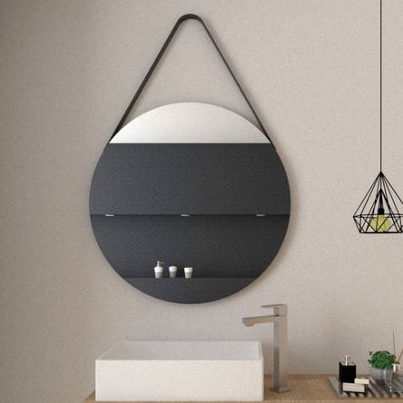 Espejo de Baño Persa Circular 80x80cm Tuhome Espejo de Baño Persa Circular 80x80cm Tuhome