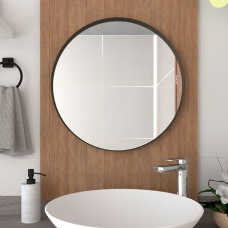 Espejo de Baño Áaron Circular 63x63cm Tuhome Espejo de Baño Áaron Circular 63x63cm Tuhome