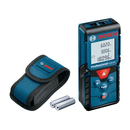 Medidor Láser Bosch GLM40 Alcance 40m con Estuche Medidor Láser Bosch GLM40 Alcance 40m con Estuche