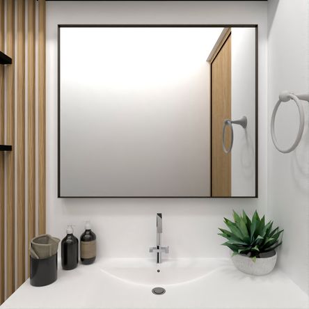 Espejo de Baño Onix Rectangular 65x75cm Tuhome Espejo de Baño Onix Rectangular 65x75cm Tuhome