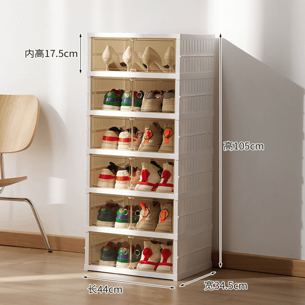 Zapatero Plegable 6 niveles para 12 Pares