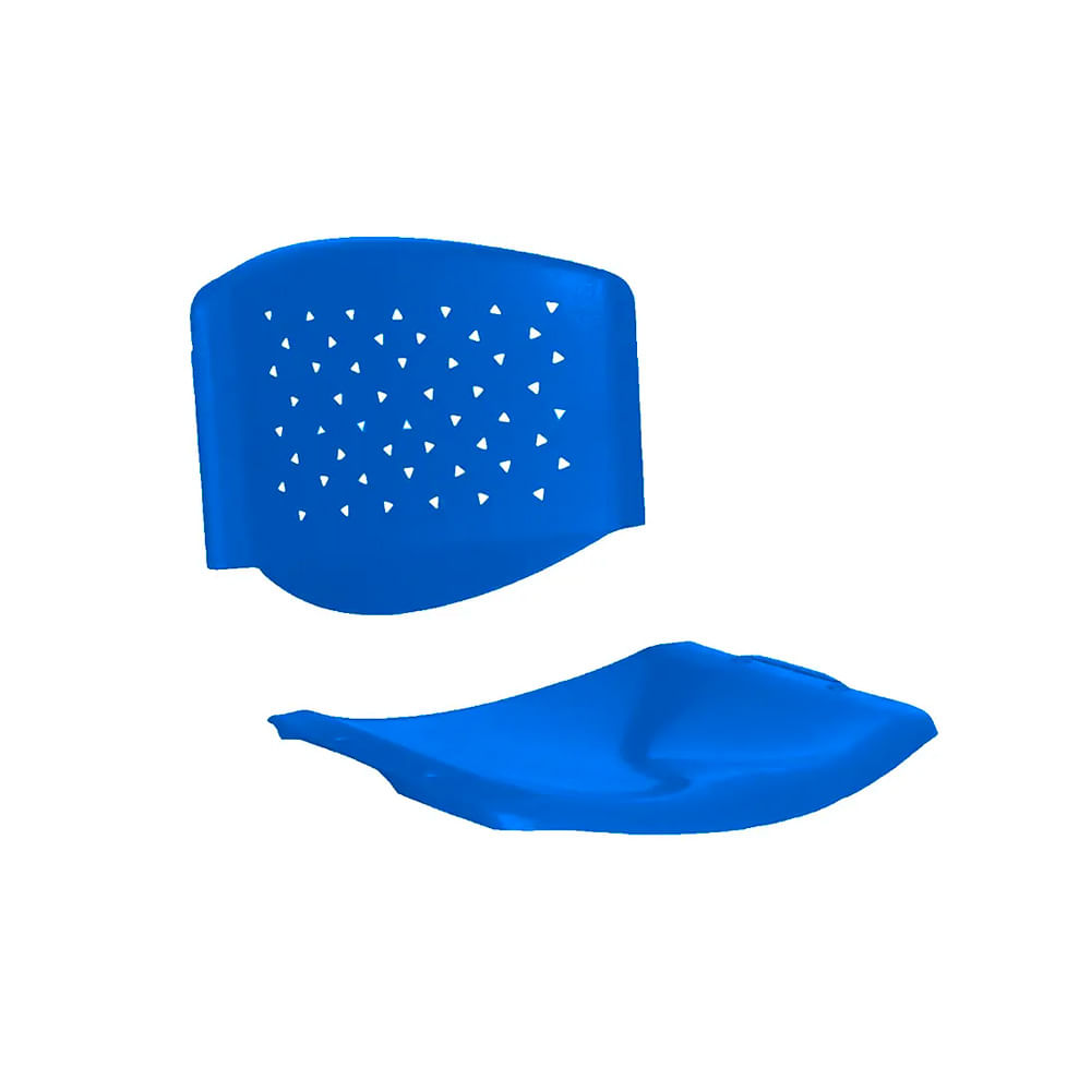 Repuesto Para Silla Solo Asiento Y Espaldar Prisma Color Azul Ofideas