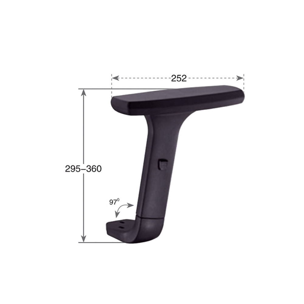Pack De 2 Brazos Para Silla De Oficina Giratoria Regulable PU Ofideas