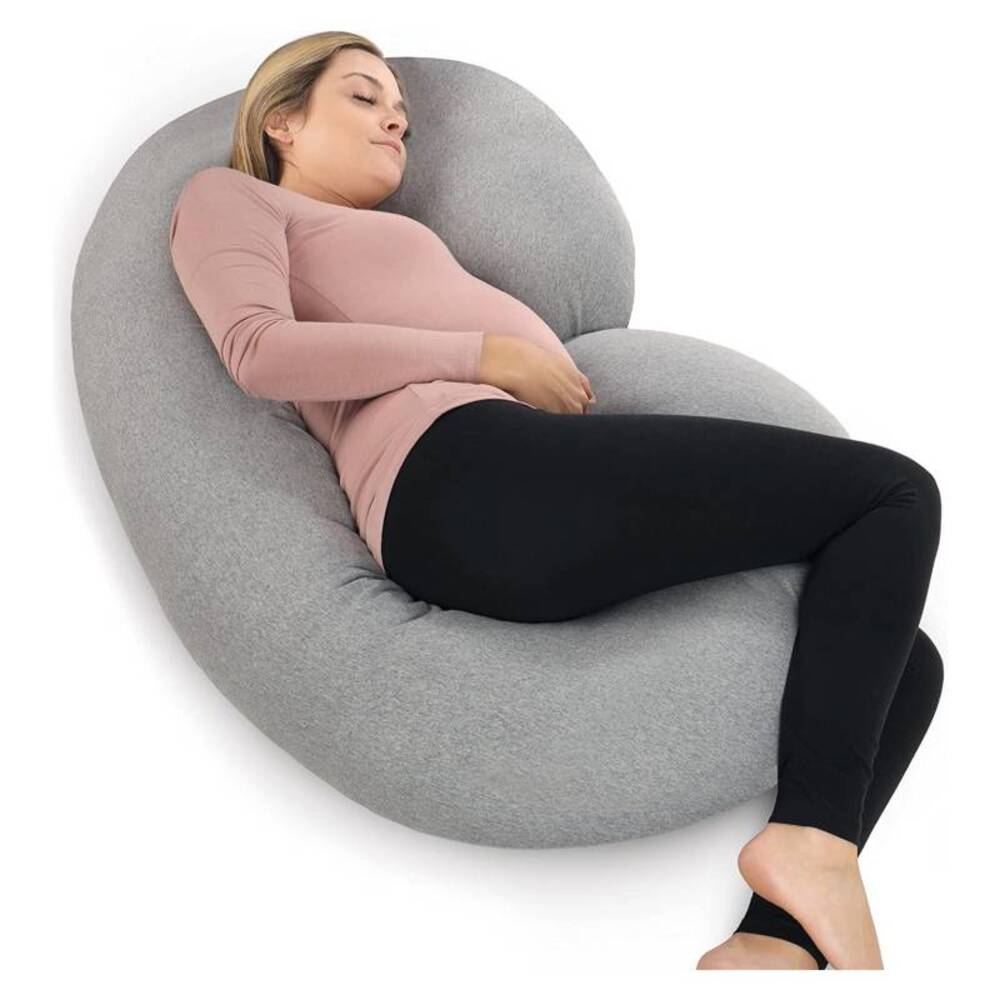 Almohada Bastón Baby Fees para Embarazo Azul/Gris - Promart