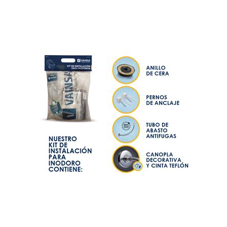Kit de instalación premium para inodoro Bl Vainsa