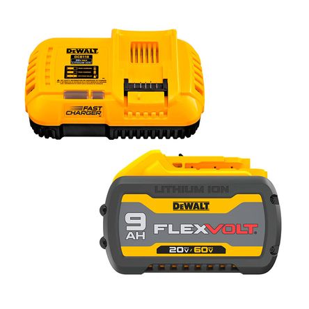 Batería y Cargador 20V Dewalt Modelo DCB609K1 Amarillo Batería y Cargador 20V Dewalt Modelo DCB609K1 Amarillo