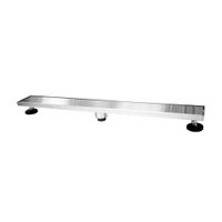 Sumidero Decorativo Vainsa Rectangular Reversible de Acero Inoxidable 4'x80cm