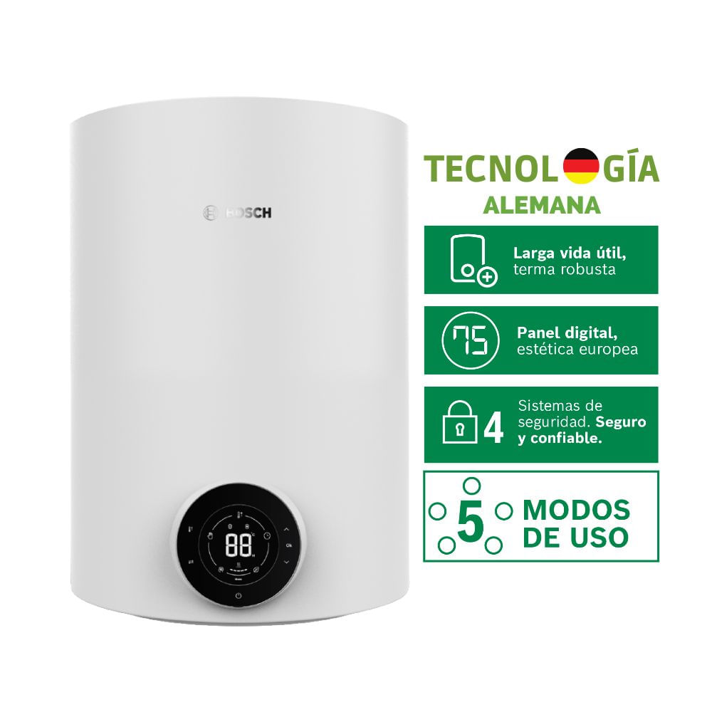 Terma Eléctrica Bosch SmarTank 50L + Kit de Instalación