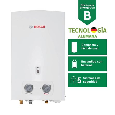 Terma a Gas Bosch GLP 10L + Kit de Instalación