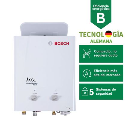 Terma a Gas Bosch GLP 5.5L + Kit de Instalación