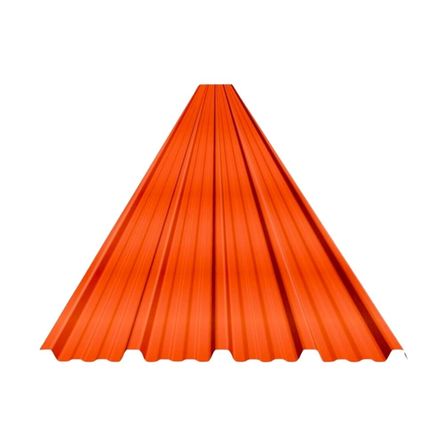 Techo UPVC Trapezoidal Rojo Teja 1.8mm 3.60x1.07m
