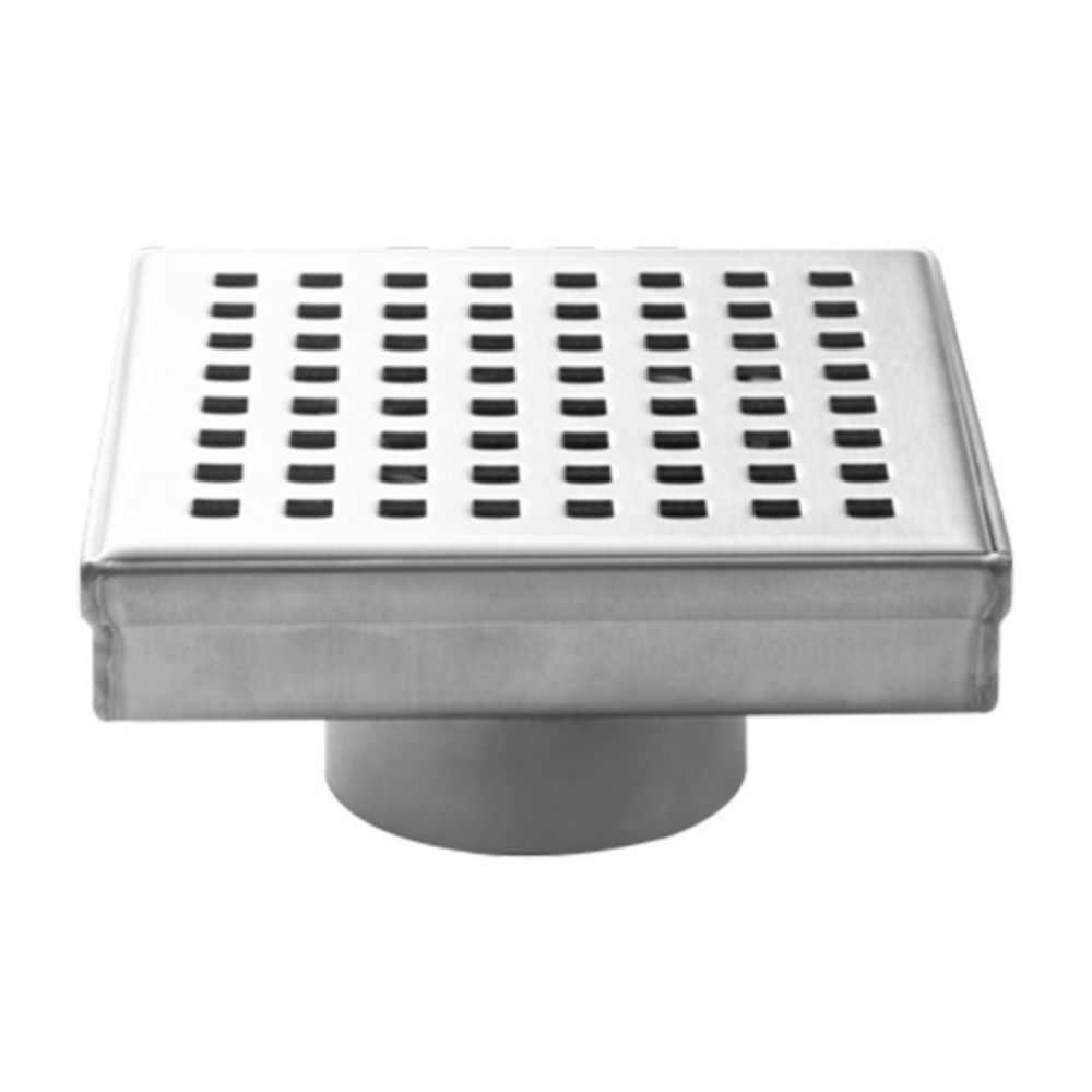 Sumidero Decorativo Acero Inoxidable Vainsa 4' Gris Reversible con Reducción a 2'