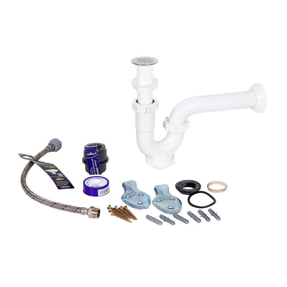 Kit para Lavatorio PVC Coflex Accesorios de Lavatorio de Excelente Calidad Kit para Lavatorio PVC Coflex Accesorios de Lavatorio de Excelente Calidad