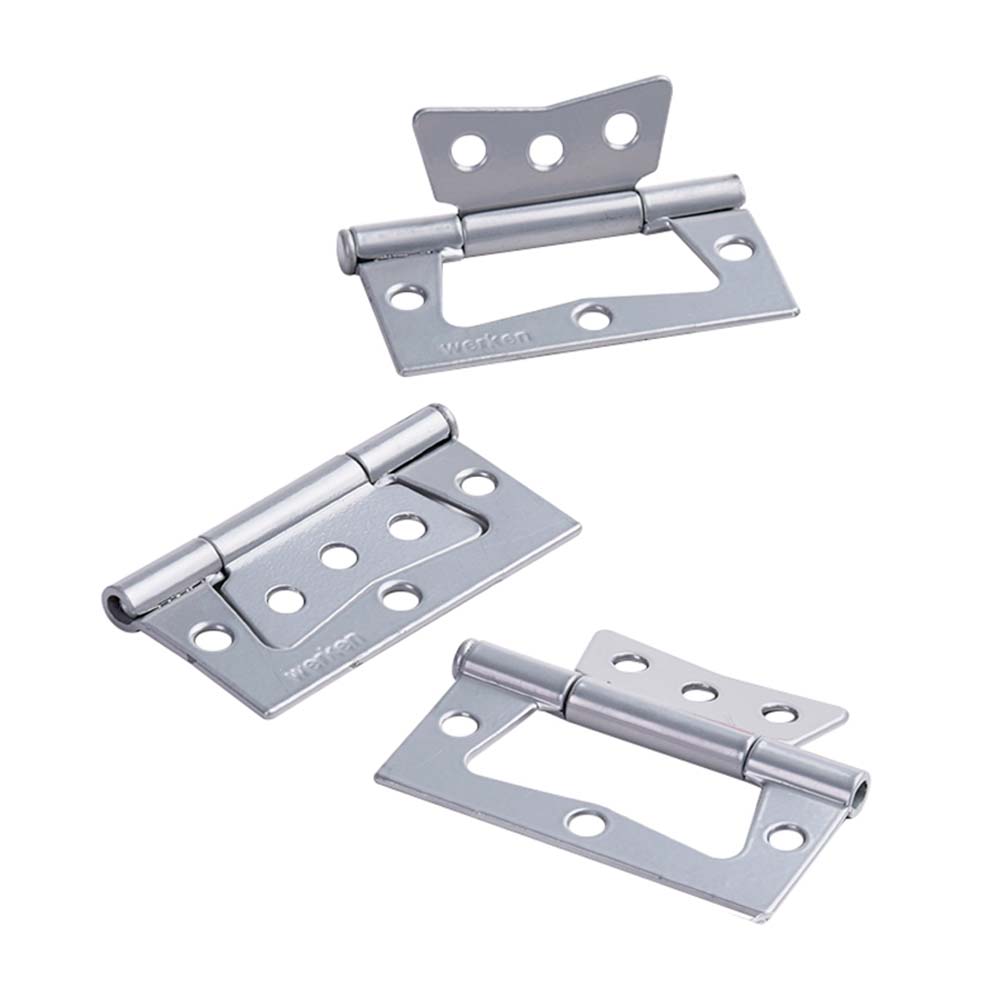 Bisagra de Puerta Werken Omega Aluminizada 3x3x2mm Bisagra de Puerta Werken Omega Aluminizada 3x3x2mm