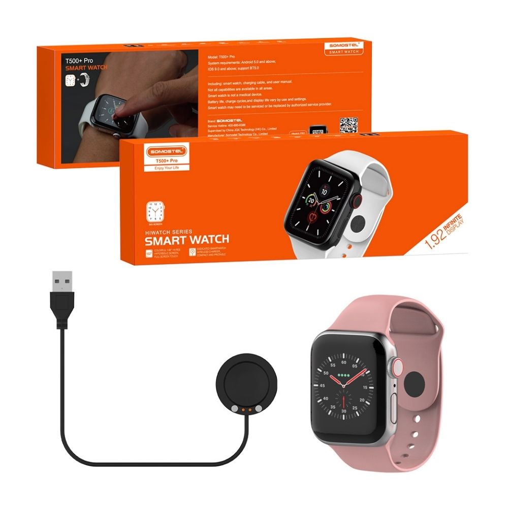 Smartwatch T500 Pro Rosado Smartwatch T500 Pro Rosado