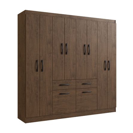 Ropero Niza 10 Puertas 2 Cajones Amarula Moveis Doripel