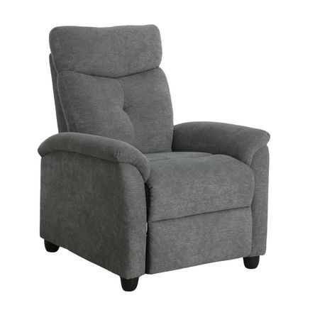 Sillón Reclinable Small  Tela Gris Orange Sillón Reclinable Small  Tela Gris Orange