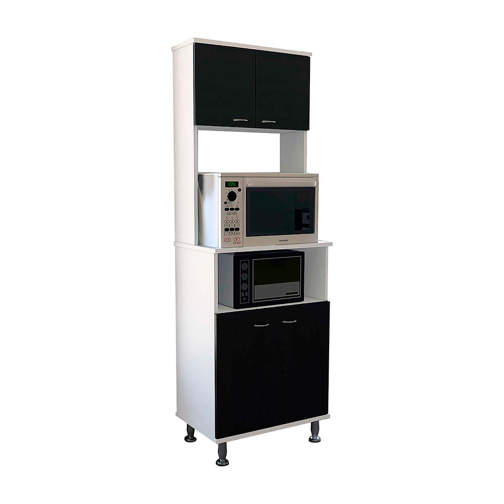Mueble Alacena de Cocina Kitchen 54cm Melamina Blanco/Wengue Tuhome