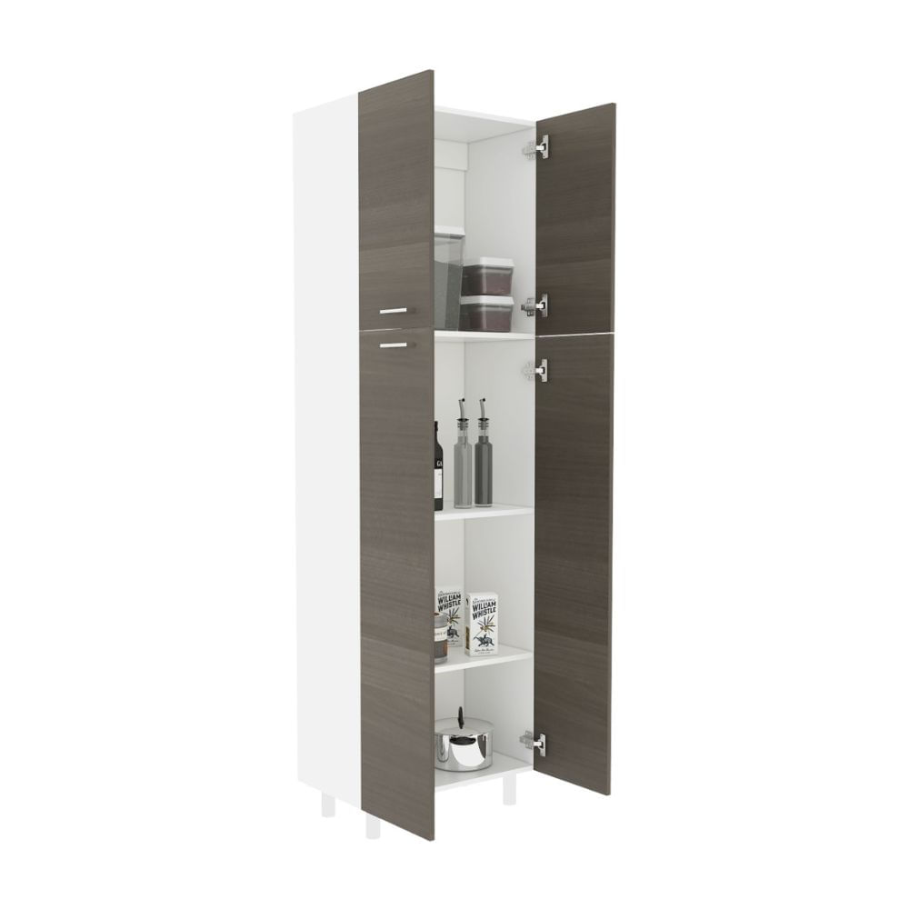 Mueble Alacena de Cocina Rossi 61cm Melamina Blanco/Olivo Tuhome Mueble Alacena de Cocina Rossi 61cm Melamina Blanco/Olivo Tuhome
