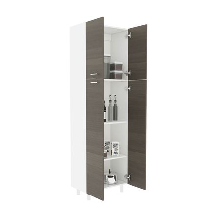 Mueble Alacena de Cocina Rossi 61cm Melamina Blanco/Olivo Tuhome Mueble Alacena de Cocina Rossi 61cm Melamina Blanco/Olivo Tuhome