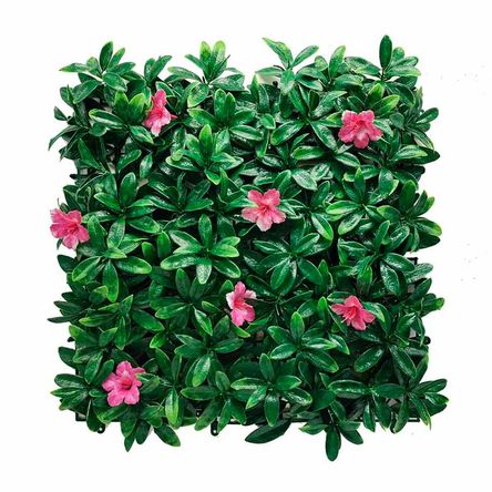 Cerca artificial Azalea con flores 50x50cm Orange