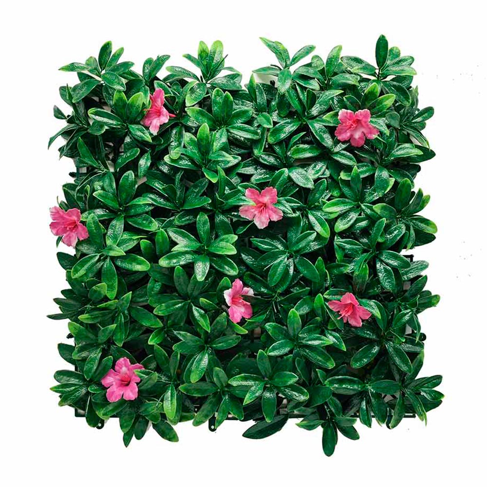 Cerca artificial Azalea con flores 50x50cm Orange
