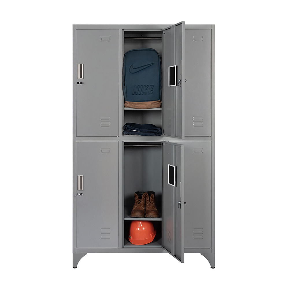 Locker metálico Mk3-02-6 puerta portacandado Maletek Locker metálico Mk3-02-6 puerta portacandado Maletek