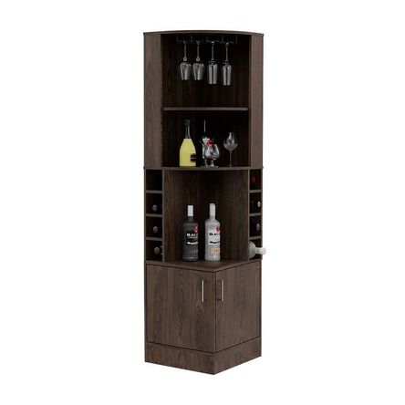Bar esquinero Kava Beijing/syrah color Madera Tuhome