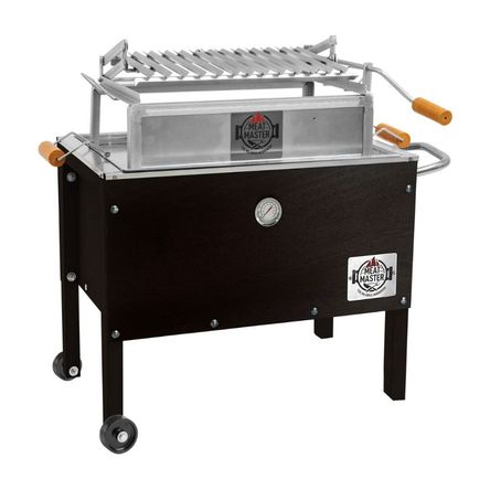 Caja China Junior Meat Master Black + Termómetro + Parrilla Levadiza + Funda Caja China Junior Meat Master Black + Termómetro + Parrilla Levadiza + Funda