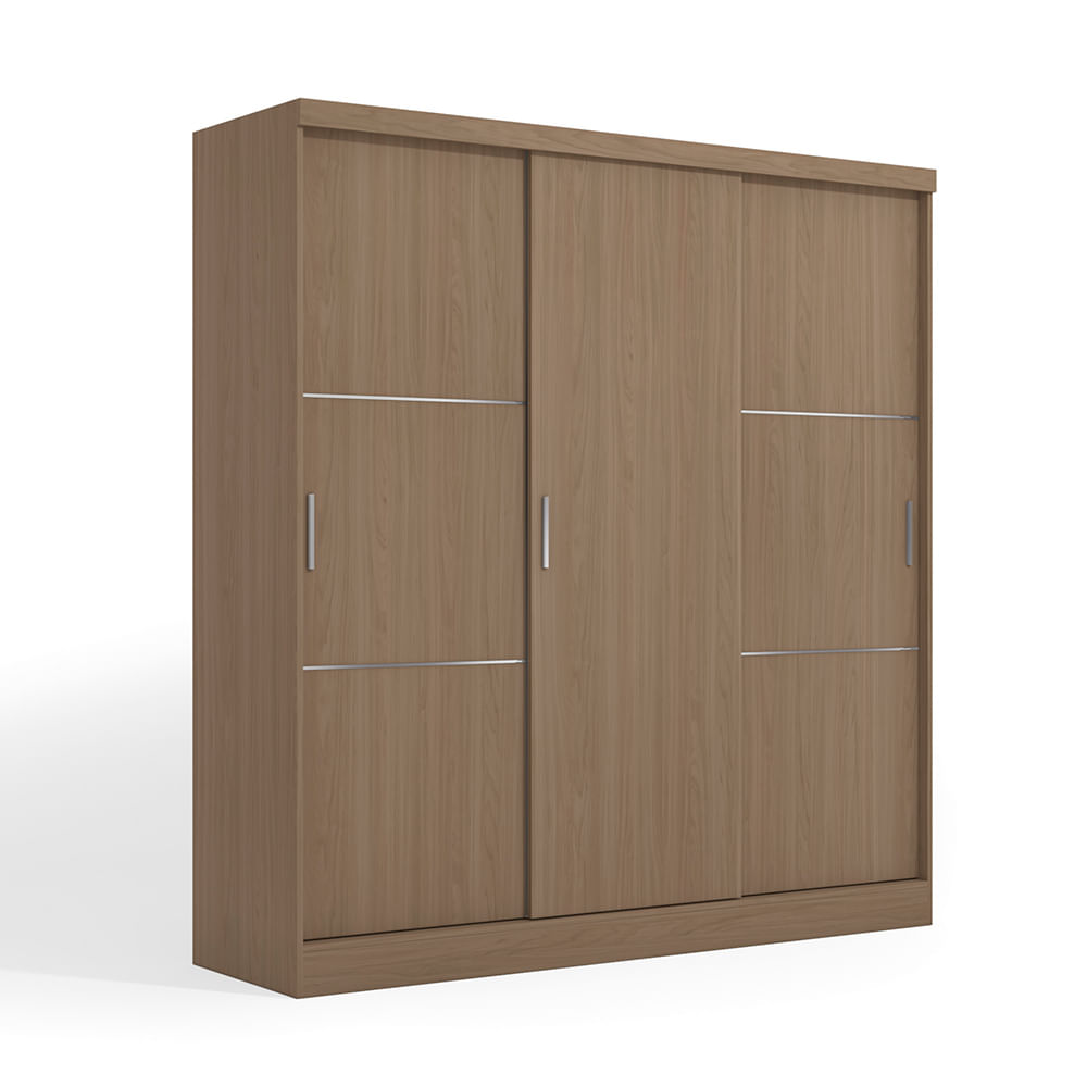 Ropero Roma 3 Puertas Corredizas 3 Cajones 3 Repisas MDP Nature Orange Ropero Roma 3 Puertas Corredizas 3 Cajones 3 Repisas MDP Nature Orange