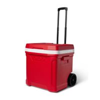 Cooler Igloo Profile II 60 Quarter 56L Rojo con Ruedas