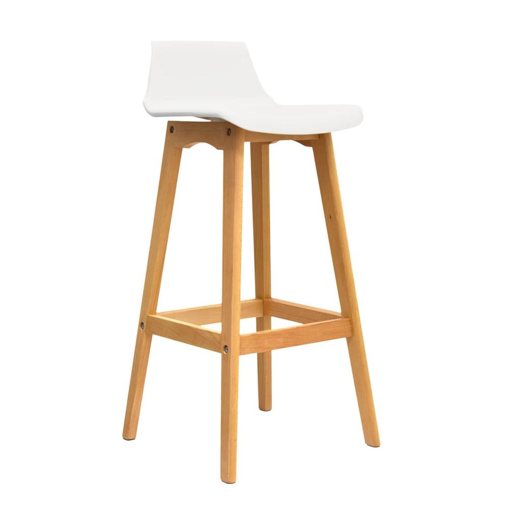 Silla Para Bar Fija Wood Color Blanco Ofideas