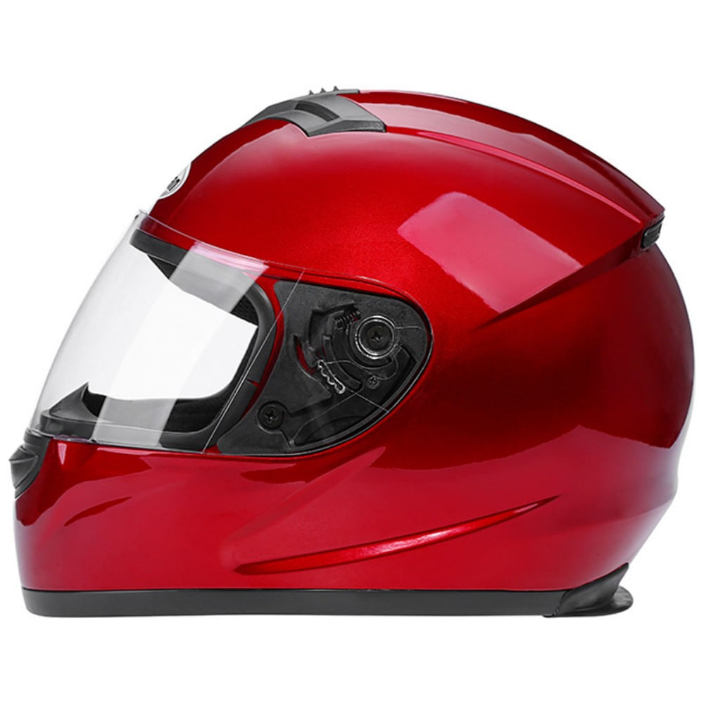 Casco de motocicleta de cara completa NM-125 Rojo