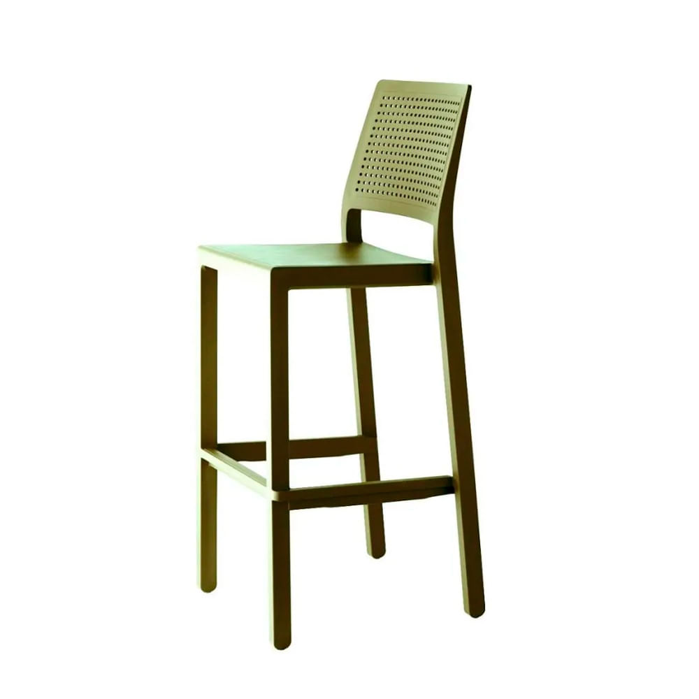 Silla Para Bar Fija Emi 75 cm Verde Oliva Ofideas