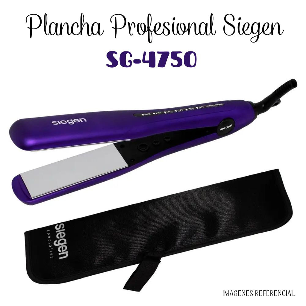 Plancha Profesional de Cabello  Siegen  Elegance SG- 4750