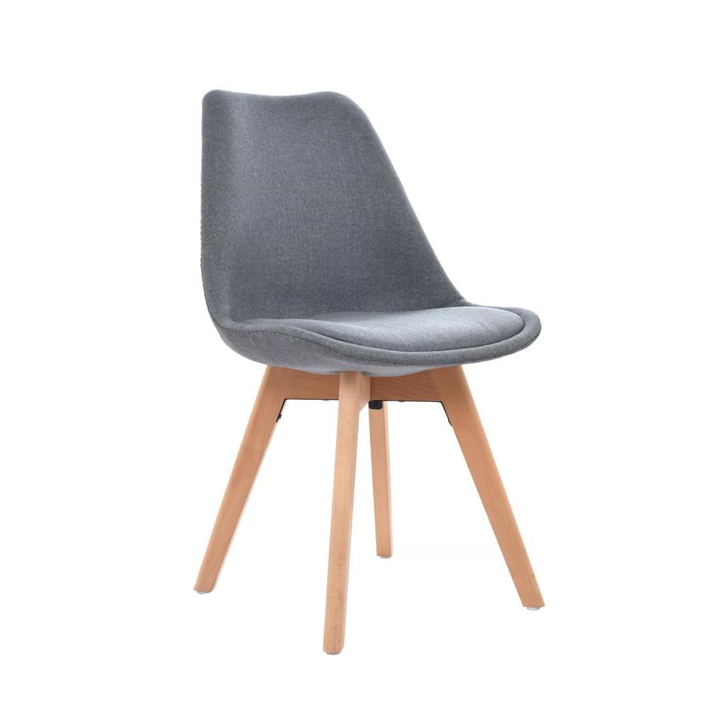 Silla De Comedor Diseño Gost Tapizado Gris Ofideas