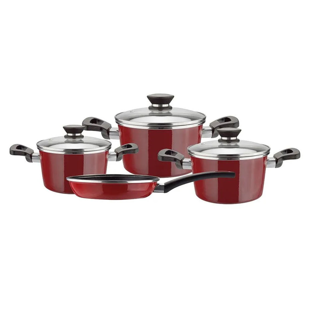 Set de Ollas 7 Pzas Magefesa Rojo