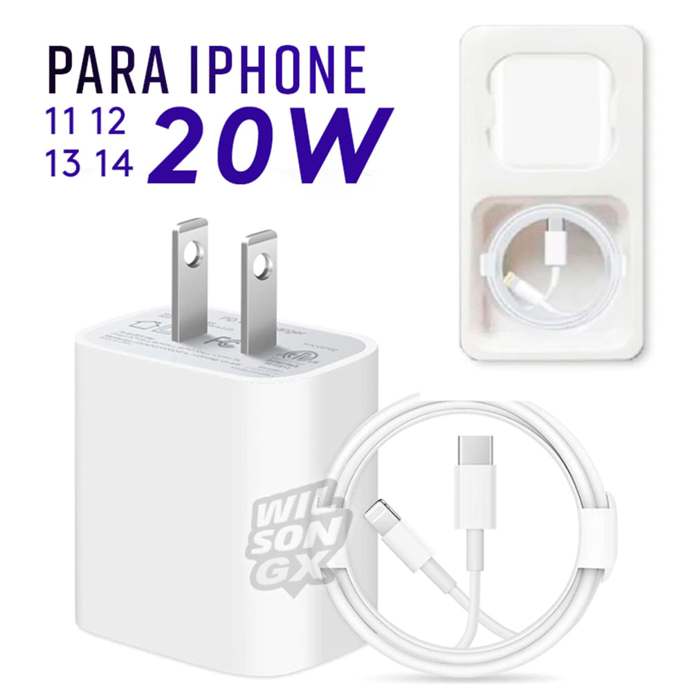 Charger Carga Rapida Iphone 12 Pro Original Carga Rapida USB-C De