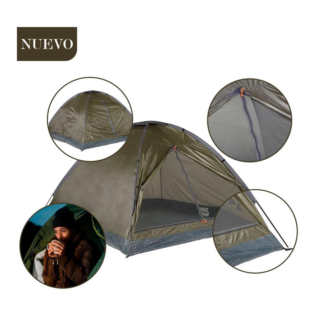 Carpa Domepack 4 Personas Klimber Verde - Promart
