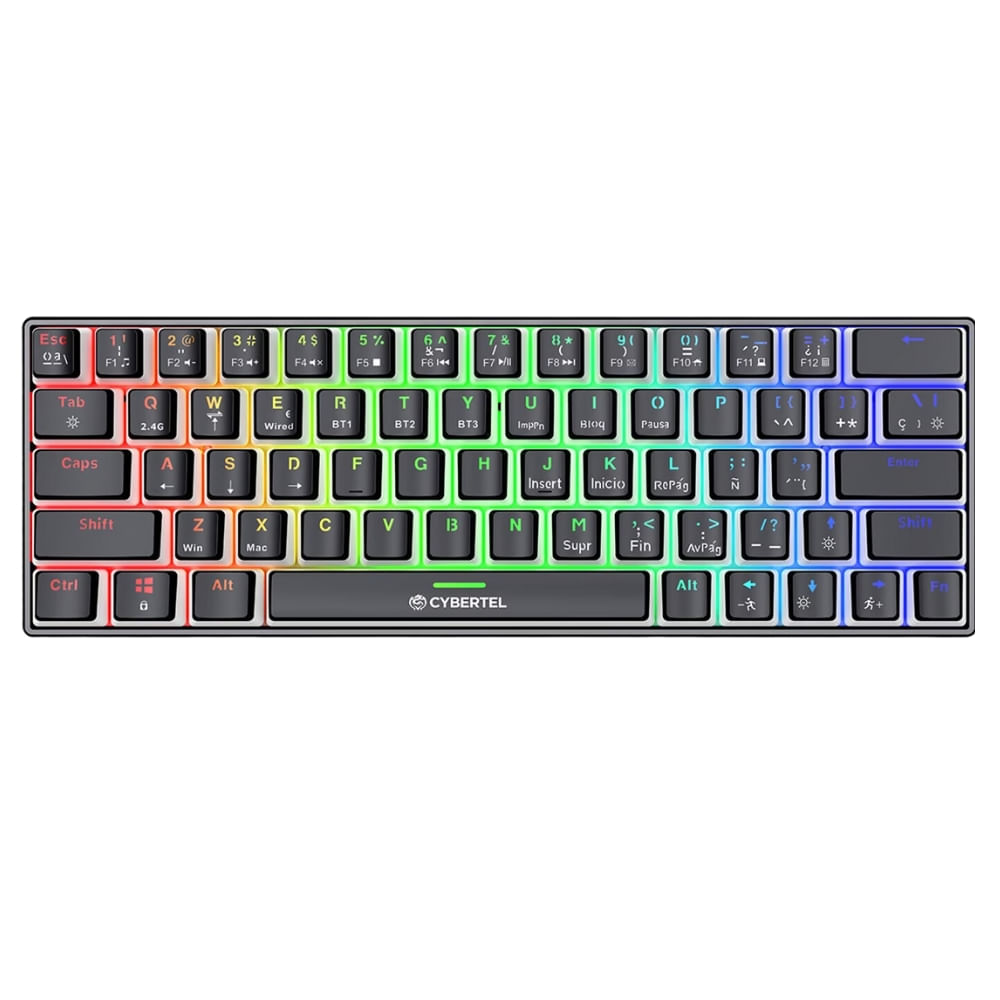 Teclado Mecanico Inalambrico Cybertel Commander Promart
