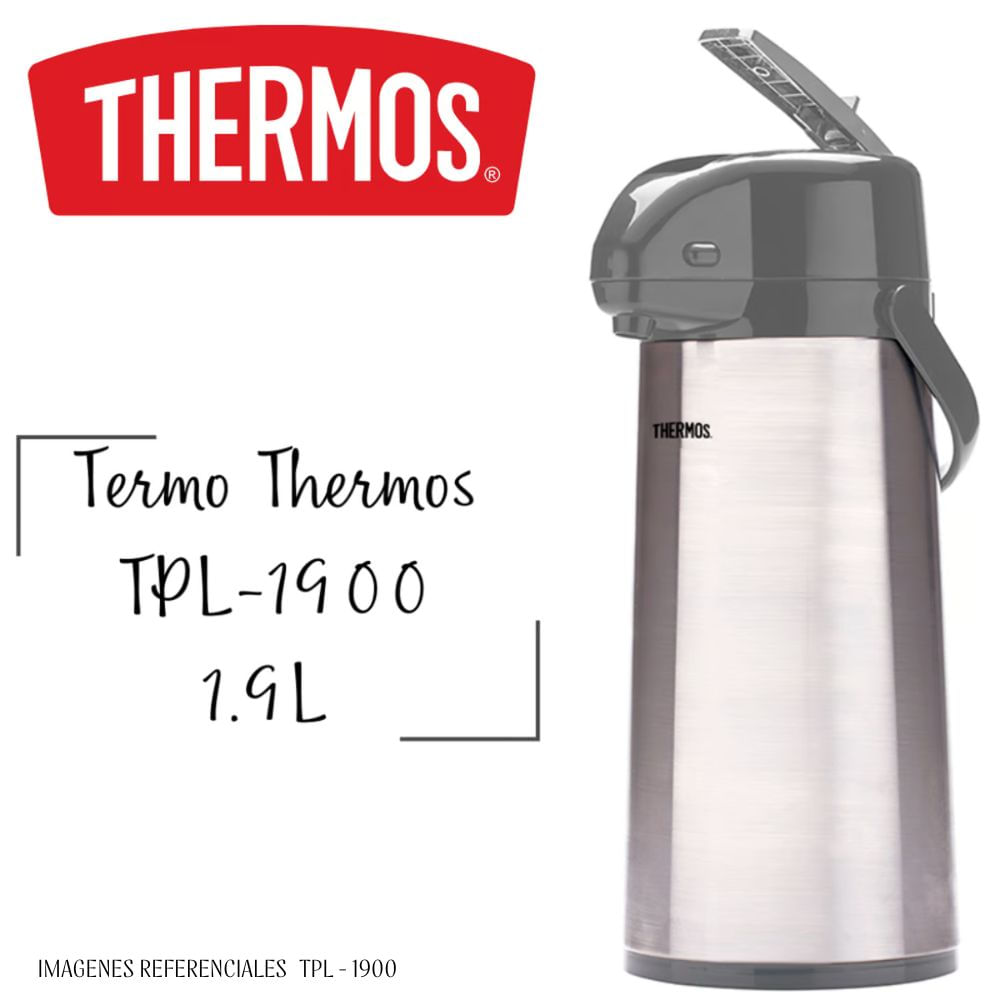 Termo Thermos 1.9 Lt Lever Action TPL-1900 - PLOMO