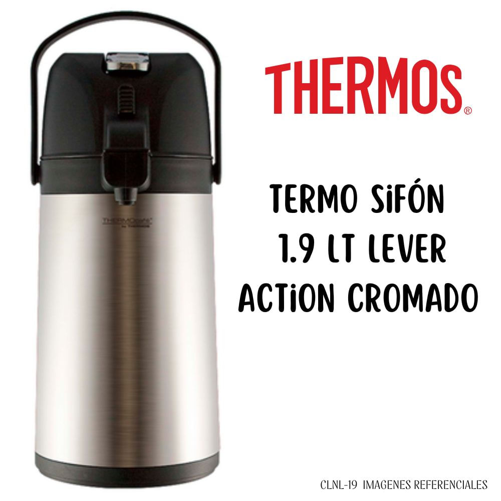 Termo Thermos 1.9 Lt Lever Action- CROMADO