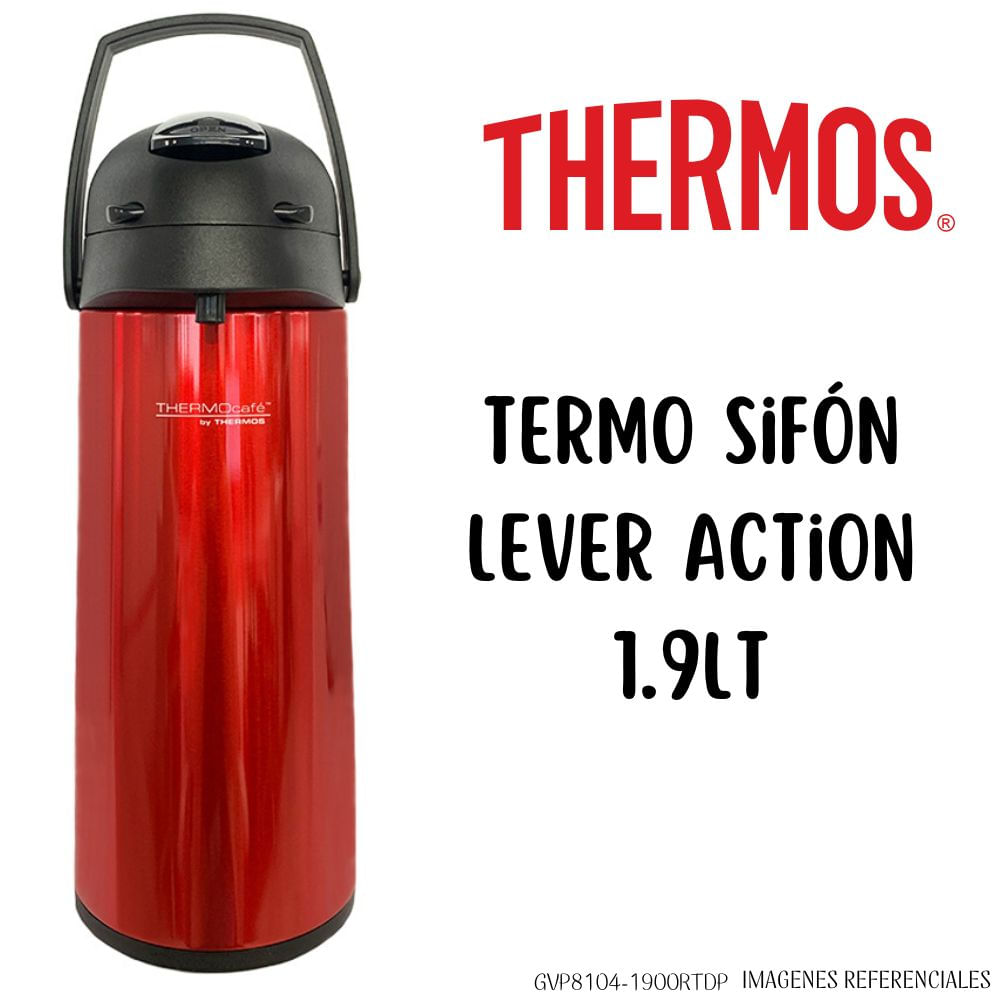 Termo Thermos Sifón 1.9 Lt Lever Action - ROJO