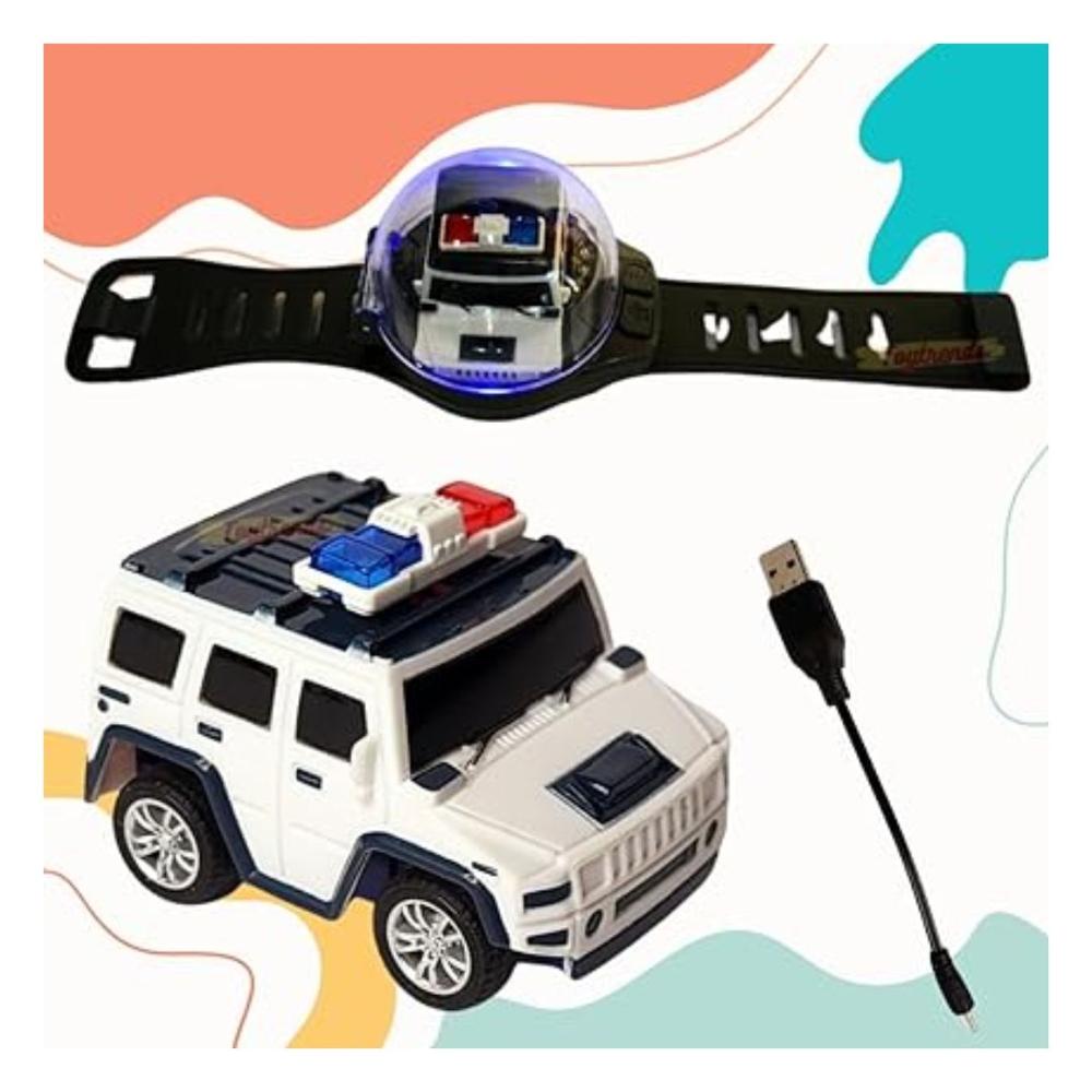 Reloj Mágico con Mini Autito Policial  con Control Remoto