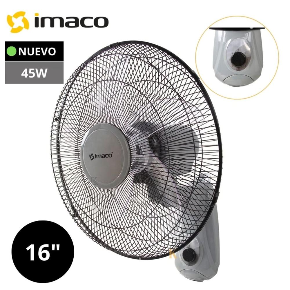 Ventilador Imaco de Pared  de 16 Pulgadas con 5 Aspas Acrílicas